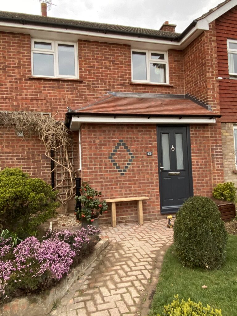 Porch with Staffordshire blue diamond